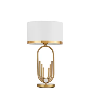 GLAMOUR LAMPA NOCNA BIAŁO-MOSIĘŻNA ZANETTI - Lampy stojące - miniaturka - grafika 2