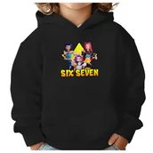 Bluzy dla dziewczynek - BLUZA DZIECIĘCA 67 SIX SEVEN VIRAL HUNTRIX 104 CHŁOPIĘCA DZIEWCZĘCA - miniaturka - grafika 1