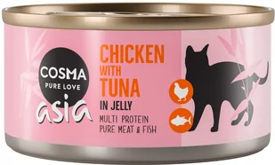 Zestaw Cosma Asia w galarecie, 24 x 170 g - Kurczak z tuńczykiem Dostawa GRATIS! - Mokra karma dla kotów - miniaturka - grafika 1
