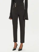 Spodnie damskie - Rinascimento Spodnie materiałowe CFC0119756003 Czarny Slim Fit - miniaturka - grafika 1