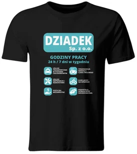 Koszulka Dziadek Sp. Z O.O. Śmieszny T-shirt na Dzień Dziadka, roz. XXL - Koszulki męskie - miniaturka - grafika 1