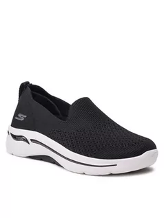 Półbuty damskie - Skechers Półbuty Delora 124418/BKW Czarny - grafika 1