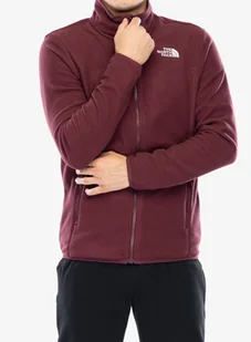 Bluza polarowa The North Face 100 Glacier Full Zip - alpine plum - Bluzy sportowe męskie - miniaturka - grafika 1
