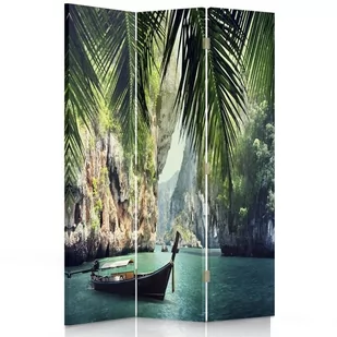 Parawan dwustronny obrotowy FEEBY, Palmy Tropikalny Morze 110x170 - Parawany Parawan dwustronny obrotowy FEEBY, Palmy Tropikalny Morze 110x170 - Parawany - miniaturka - grafika 1