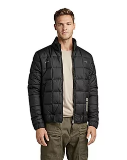 Kurtki męskie - G-STAR RAW Męska kurtka męska Meefic Sqr Quilted Vest Jacket, Black (dk black B958-6484), S - grafika 1