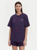 Koszulki i topy damskie - adidas by Stella McCartney T-Shirt Stella McCartney Printed JJ0083 Granatowy Loose Fit - miniaturka - grafika 1
