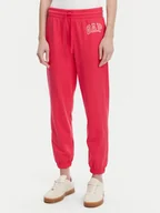 Spodnie sportowe damskie - Gap Spodnie dresowe 889527-04 Różowy Relaxed Fit - miniaturka - grafika 1