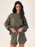 Dresy damskie - Komplet damski Rumi Esotiq khaki L - miniaturka - grafika 1