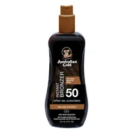 Balsamy i kremy do opalania - Australian Gold SPF 50 Spray Gel with Bronzer - Żel w sprayu do opalania z bronzerem Ochrona przeciwsłoneczna 237 ml - miniaturka - grafika 1