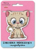 Zakładki do książek - Zakładka magnetyczna - Kot beżowy - Henry - miniaturka - grafika 1