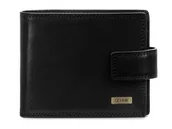 Portfele - OCHNIK PL-105-99 czarny skórzany portfel męski – klasyczna skóra i elegancja czarny - miniaturka - grafika 1