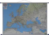 Atlasy i mapy - Freytag&berndt, Europa mapa ścienna Koleje - Promy, 1:5 500 000 - miniaturka - grafika 1