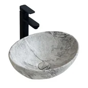 Umywalki - UMYWALKA NABLATOWA CERAMICZNA STAWIANA KAMIENNA - miniaturka - grafika 1