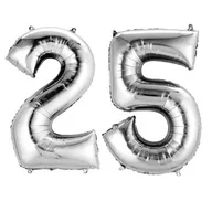 Balony i akcesoria - Zestaw balonów foliowych, liczba 25, 86 cm - miniaturka - grafika 1