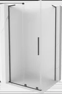 Kabiny prysznicowe - Mexen Velar L kabina prysznicowa rozsuwana 110x120 cm, szron, gun gray szczotkowany - 871-110-120-33-66 - miniaturka - grafika 1