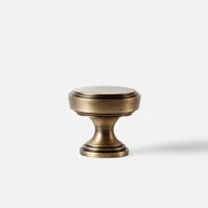 Meble modułowe i akcesoria - Gałka meblowa mosiężna G2 30x26 kolor mosiądz starzony - miniaturka - grafika 1