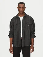 Koszule męskie - Guess Jeans Koszula M5RH56 D5M91 Czarny Comfort Fit - miniaturka - grafika 1