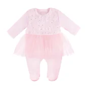 Pajacyki dla niemowląt - Pajac Perełka, różowy 56 - miniaturka - grafika 1