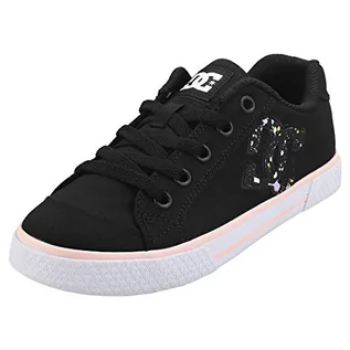 Buty dla dziewczynek - DC Shoes Dziewczęce sneakersy Chelsea, Black Splatter, 34 EU - grafika 1