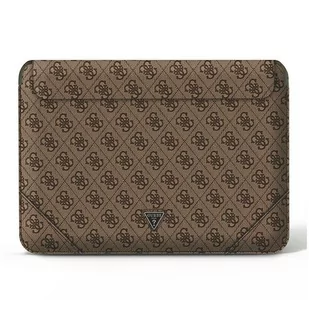 Guess Sleeve GUCS16P4TW 16" brązowy /brown 4G Uptown Triangle logo GUE001832-0 - Torby na laptopy - miniaturka - grafika 2