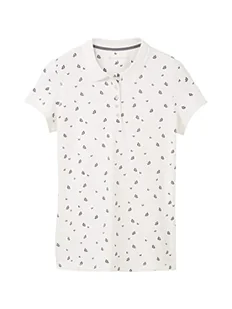 TOM TAILOR Damska koszulka polo, 32836 - Offwhite Navy Flower, M - Koszulki i topy damskie - miniaturka - grafika 1