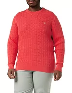 Swetry męskie - GANT Sweter męski, różowy arbuz, L - miniaturka - grafika 1