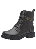 Botki damskie - MARCO TOZZI by Guido Maria Kretschmer damskie botki sznurowane ze sztucznej skóry z zamkiem błyskawicznym, Mocca, 40 EU - miniaturka - grafika 1