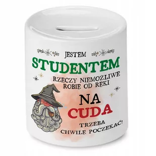 Skarbonka Dla Studenta na Urodziny na Prezent z Nadrukiem ze Zdjęciem - Skarbonki - miniaturka - grafika 1