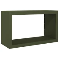 Wózki magazynowe - vidaXL Stojak na drewno opałowe, zielony, 100x40x60 cm, stalowy - miniaturka - grafika 1