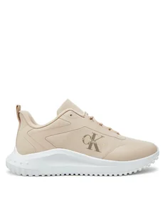 Calvin Klein Jeans Sneakersy YW0YW01442 Beżowy - Sneakersy damskie - miniaturka - grafika 1
