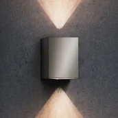 Lampy ogrodowe - Philips Cistus - kanciasty kinkiet zewnętrzny LED ze stali - miniaturka - grafika 1