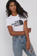 Koszulki sportowe damskie - The North Face T-shirt bawełniany kolor biały - miniaturka - grafika 1