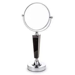 Lustro kosmetyczne lustro stojące srebrne H:42.5cm - Lustra - miniaturka - grafika 1