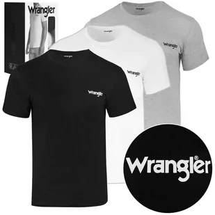 Wrangler Koszulka Męska T-shirt Basic Bawełniana 3 sztuki Rozmiar L - Koszulki męskie - miniaturka - grafika 1