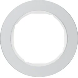 Ramka pojedyncza Berker R.Classic - aluminium/biały - Klawisze i ramki - miniaturka - grafika 1