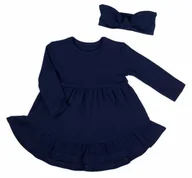 Sukienki - Nicol Komplet Sukienka+Opaska Rozm.80Cm - miniaturka - grafika 1