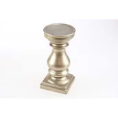 Świeczniki - Świecznik ceramiczny 15 cm antyczny złoty - miniaturka - grafika 1