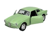 Samochody i pojazdy dla dzieci - WELLY OLD TIMER 1954 ALFA ROMEO GIULIETTA ZIELONY 1:34 SAMOCHÓD NOWY METALOWY MODEL - miniaturka - grafika 1