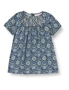 Sukienki - Noa Noa miniature Niemowlęta sukienka Airy Cotton Short Sleeve, długość kolan, Print Blue, 3 Miesiące - grafika 1