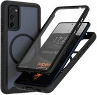 Etui i futerały do telefonów - SUPERO Etui pancerne 360 MagSafe do Samsung Galaxy S20 FE, przezroczysto-czarne - miniaturka - grafika 1