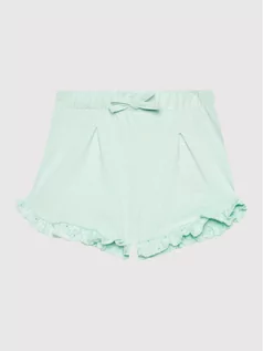 Spodnie i spodenki dla dziewczynek - Name it Szorty sportowe 13201197 Zielony Regular Fit - grafika 1