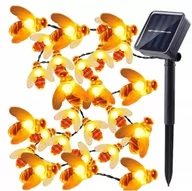 Lampy ogrodowe - Pszczoły SOLARNE Girlanda 50 LED sznur OGRÓD - miniaturka - grafika 1