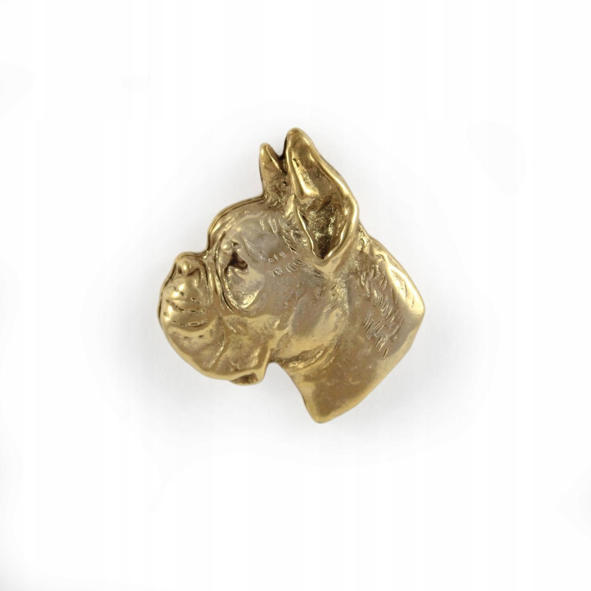 Bokser Boxer pozłacany pin broszka