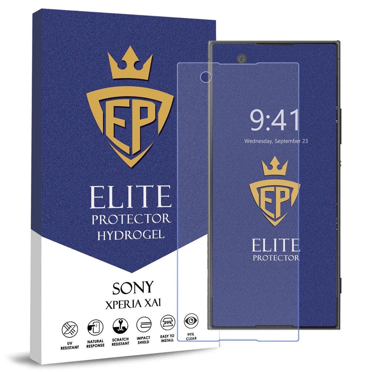 FOLIA 5D CAŁY EKRAN NA TELEFON DO SONY XPERIA XA1 HYDROŻELOWA ORYGINAŁ