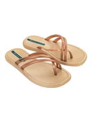 Klapki i japonki damskie - Ipanema Japonki w kolorze złoto-beżowym - miniaturka - grafika 1