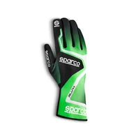 Odzież do sportów motorowych - Rękawice kartingowe Sparco RUSH MY20 zielono-czarne - miniaturka - grafika 1