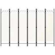 Parawany - Parawan 6-panelowy, biały, 240 x 180 cm - miniaturka - grafika 1