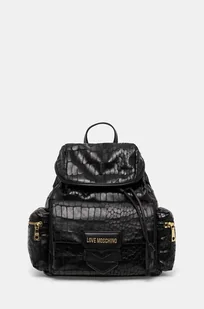 Love Moschino plecak damski kolor czarny mały gładki JC4287PP0L - Plecaki - miniaturka - grafika 1