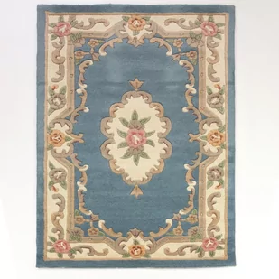 Niebieski wełniany dywan Flair Rugs Aubusson, 75x150 cm - Dywany - miniaturka - grafika 1