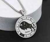 Wisiorki - Naszyjnik wisiorek Znak Zodiaku Byk Taurus prezent - miniaturka - grafika 1